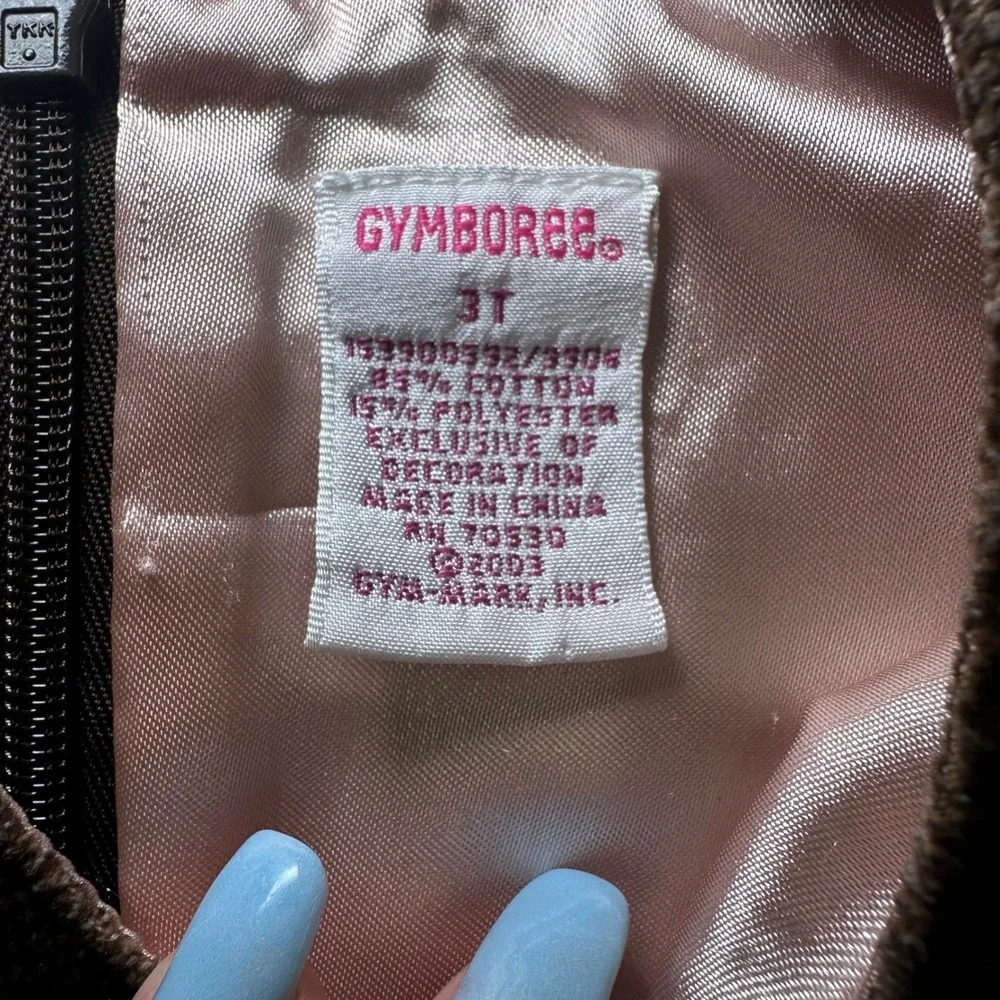 Gymboree vintage 2003 girls fox trot fall brown corduroy 3t ‎ toddler jumper